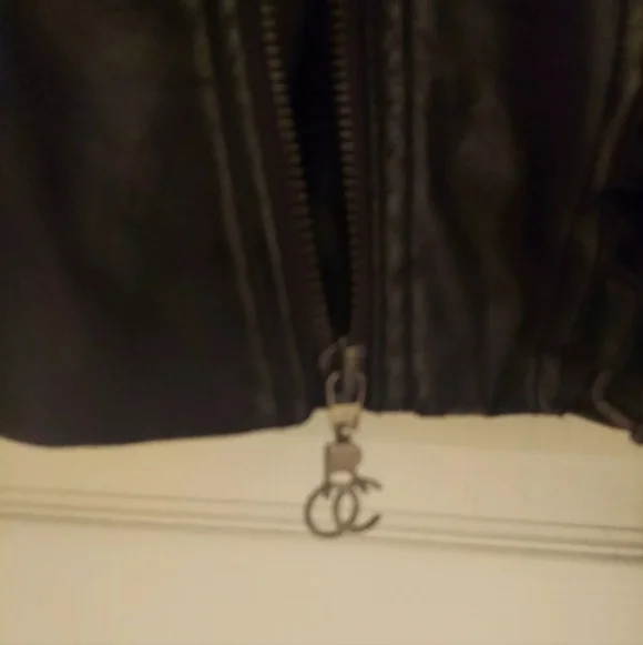 Vintage Womens Rocawear Faux Leather Jacket Coat Black Size L Early 2000’s - Picture 6 of 14